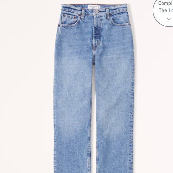 A&F Ultra High Rise 90s Straight Jean - Picture 1 of 5